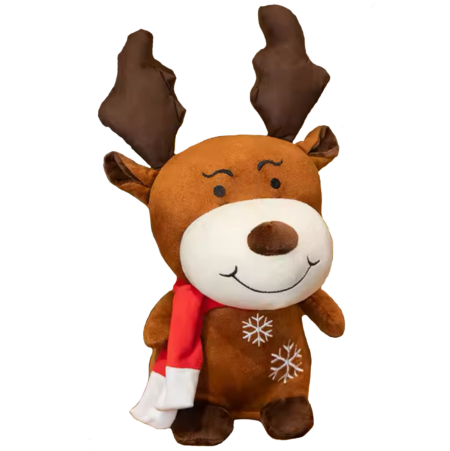Reindeer With Scarf Plush Toy